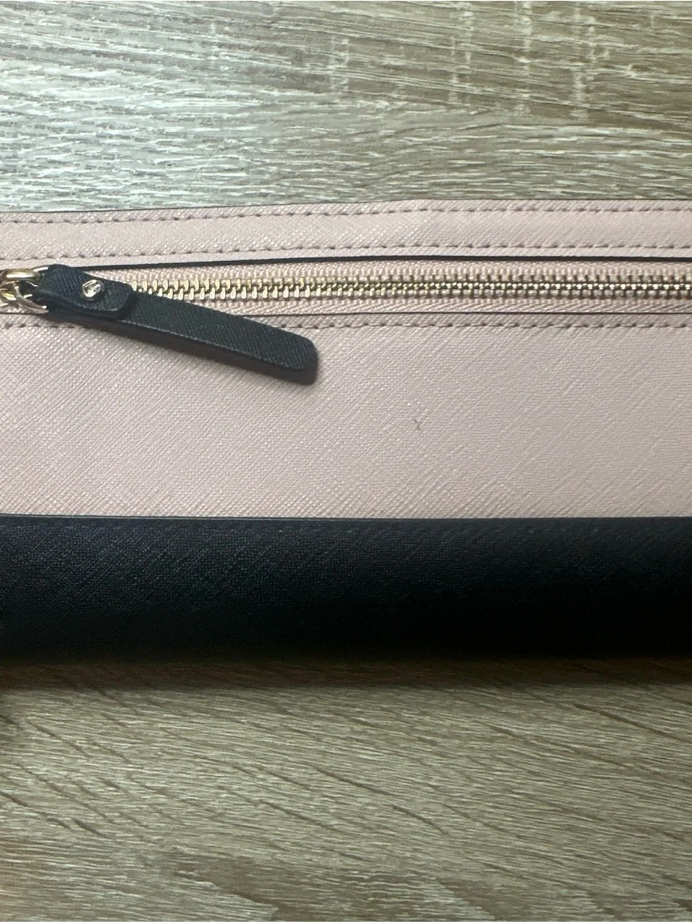 Kate Spade New York Laurel Way Stacy Wallet in Pink and Black color block